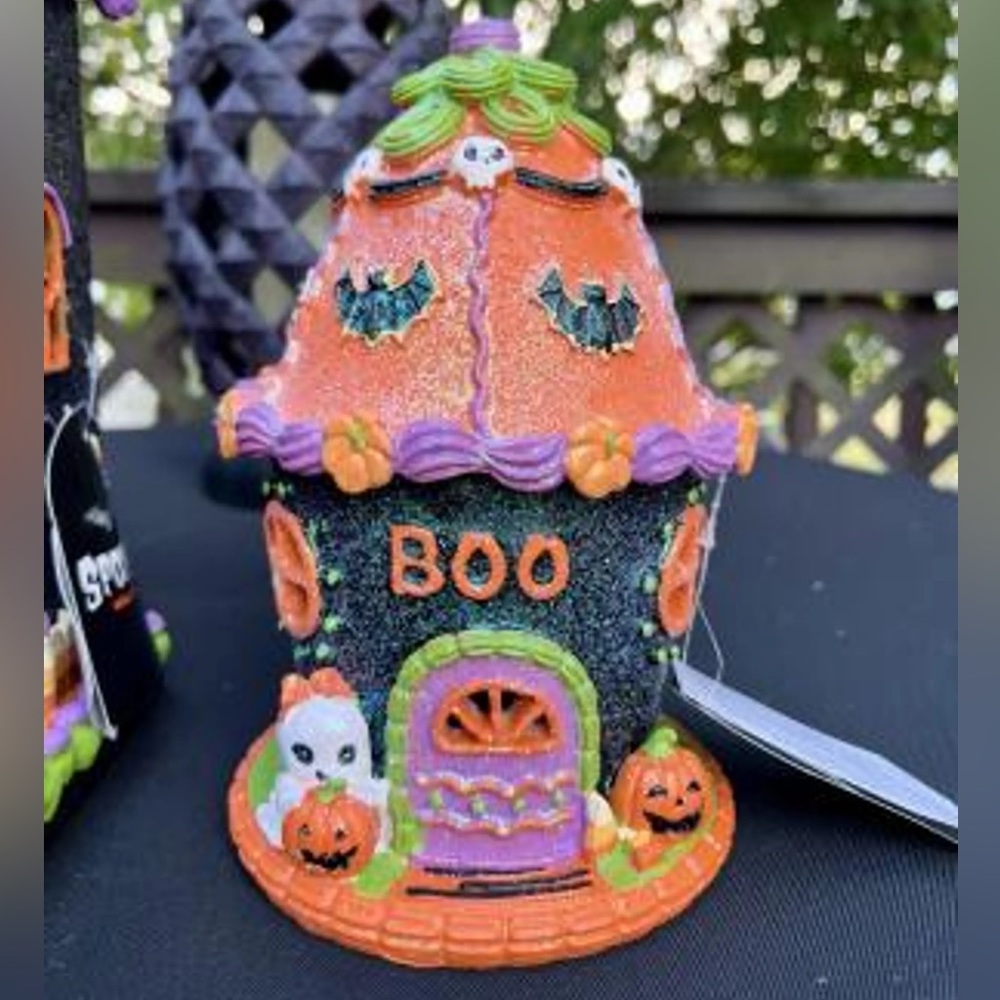 Halloween Theme Gingerbread Light Up House Decor